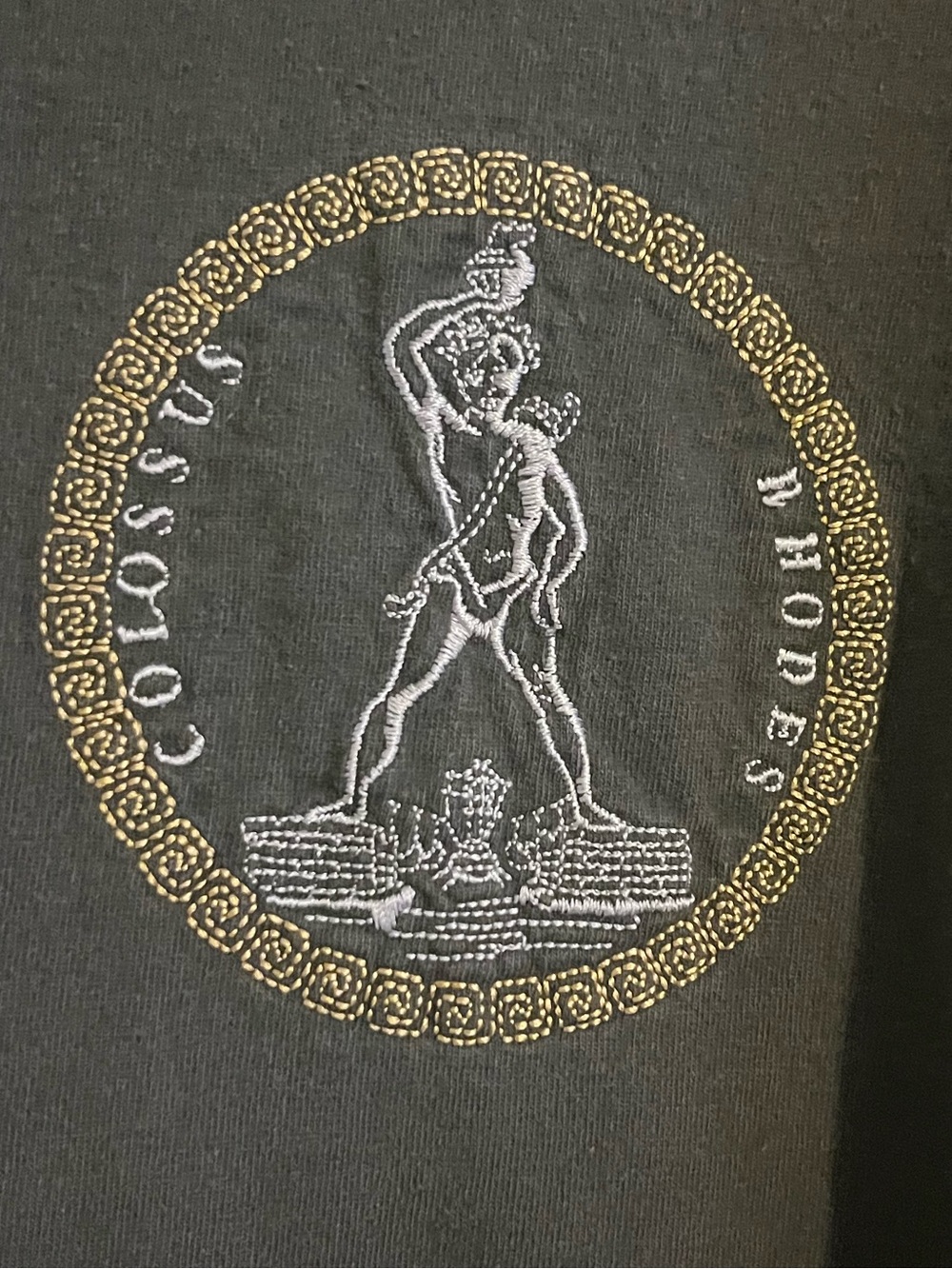 Colossus of Rhodes Men's embroidered T-Shirt